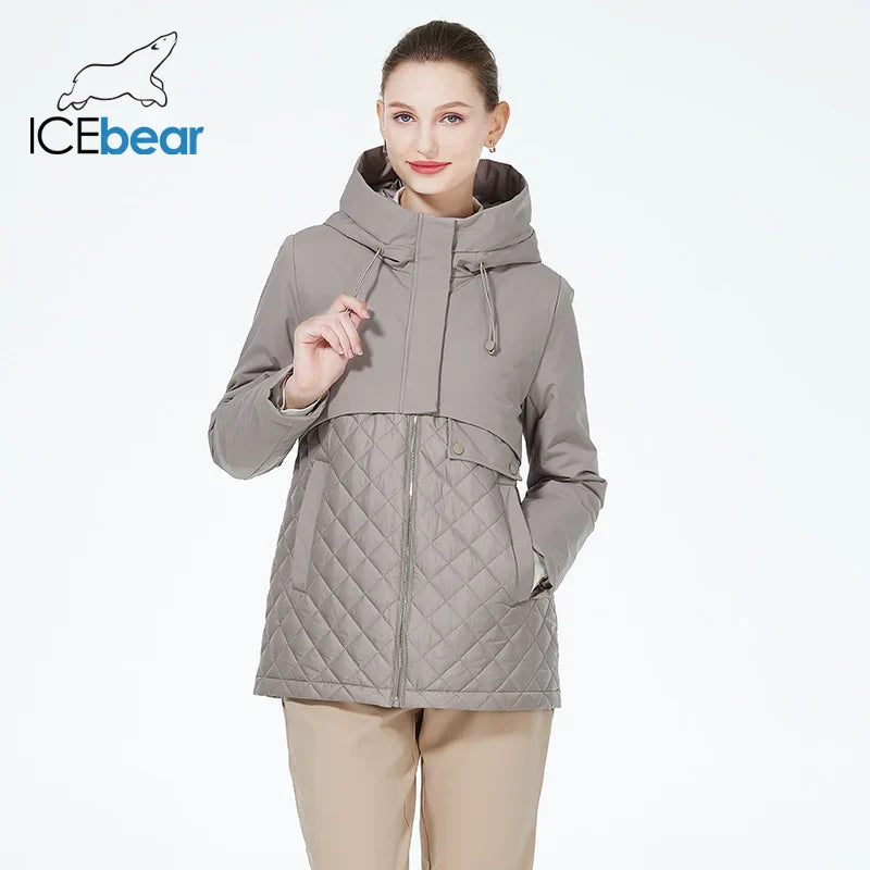 ICEbear 2023 New Women Casual Short Jackets Hooded