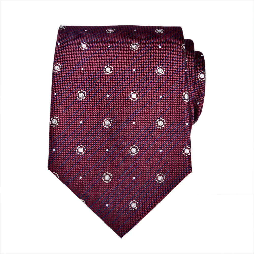 ties for men 2024 Luxury Wine Red Groom