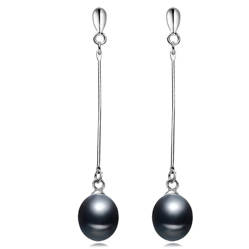 Trendy Natural Freshwater Long Pearl Earrings For Women,fashion