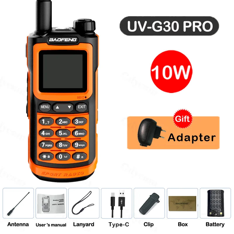 2024 Baofeng UV-G30 Pro Walkie Talkie Long Range