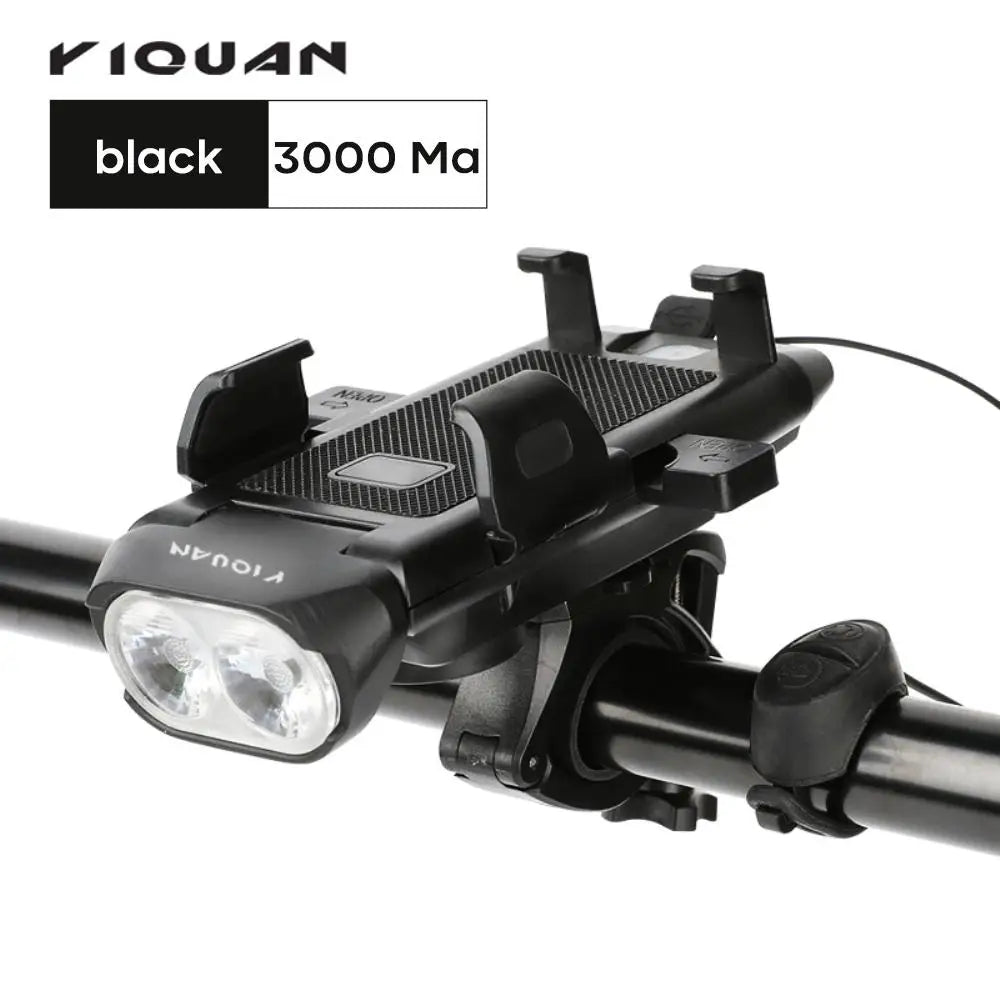Multi-Function 4 in 1 Light Flashlight Bike Horn