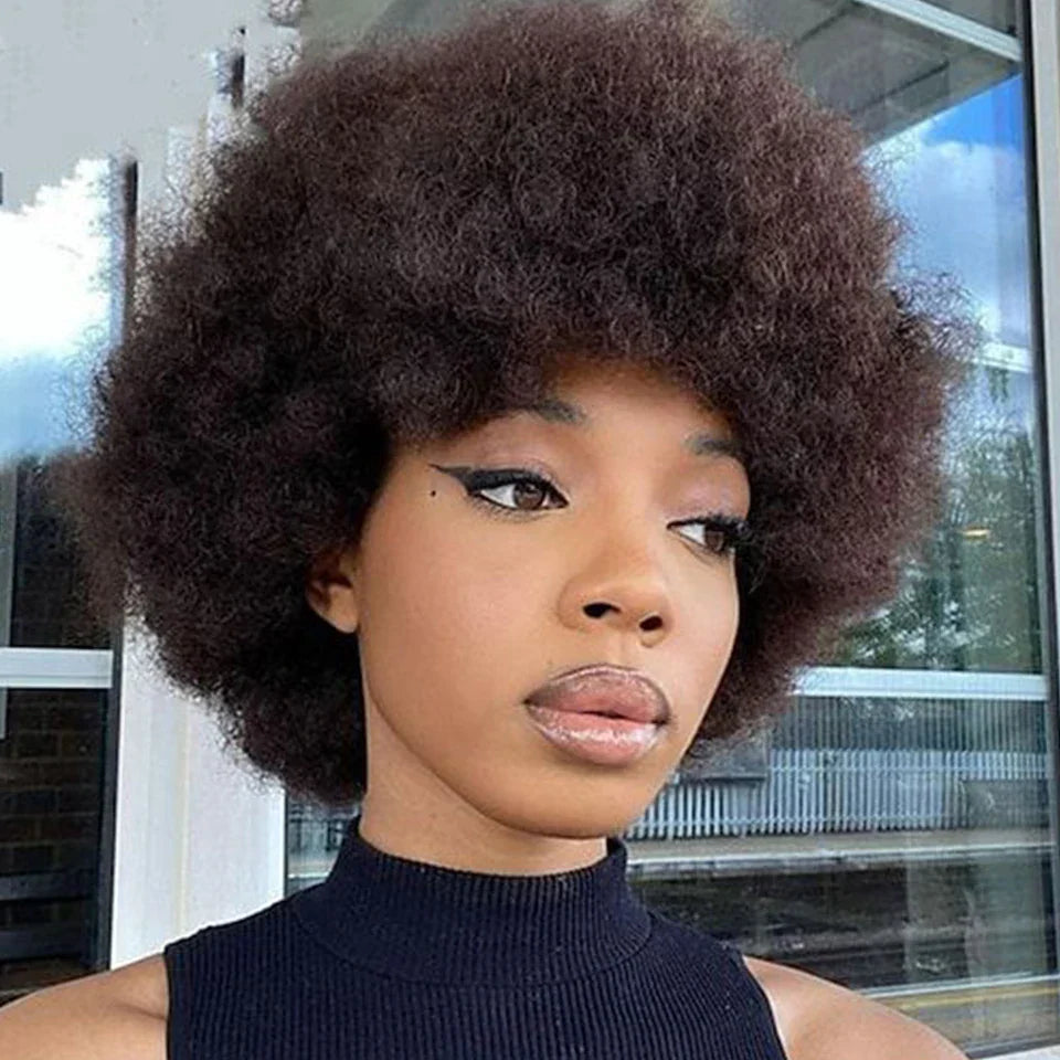 Peruvian Human Hair Short Sassy Human Hair Wigs