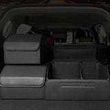 Car Storage Boxes Folding Auto Organizer Box PU
