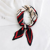 silk scarf women luxury ladies small head scarf