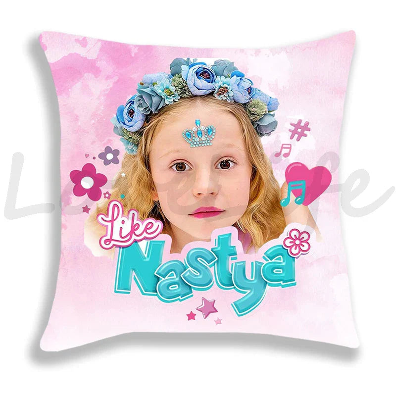 Cute Like Nastya Pillow Case Girls Pillowcase Sofa