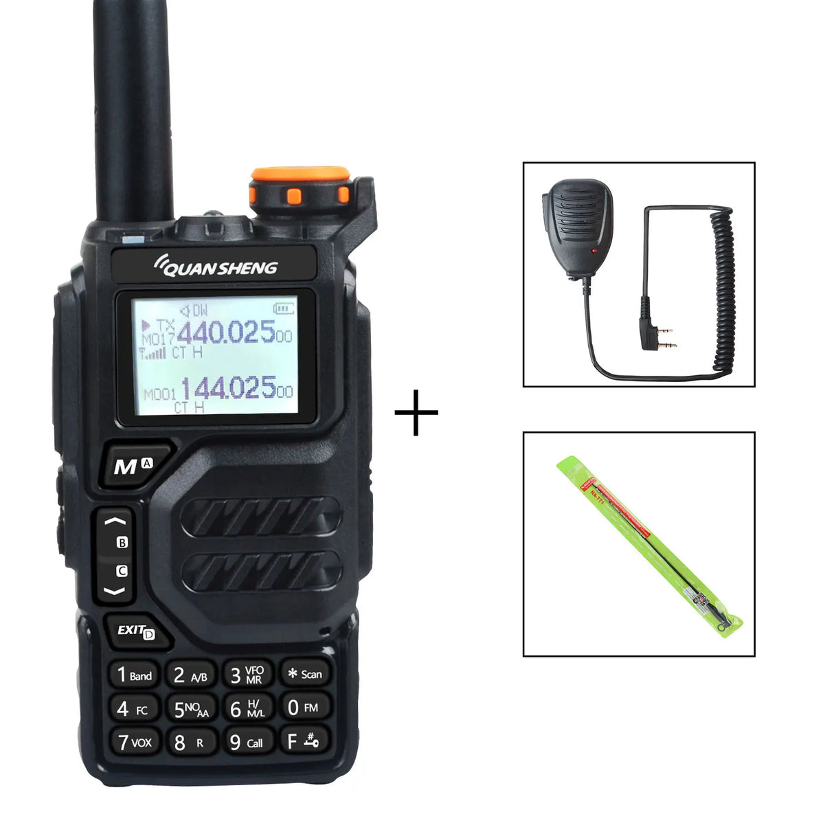 50-600MHz RX Walkie Talkie UV-K5 Quansheng VHFUHF 136-174MHz