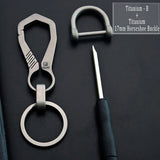 HighEnd Titanium Keychain Luxury Men Car Key Chain
