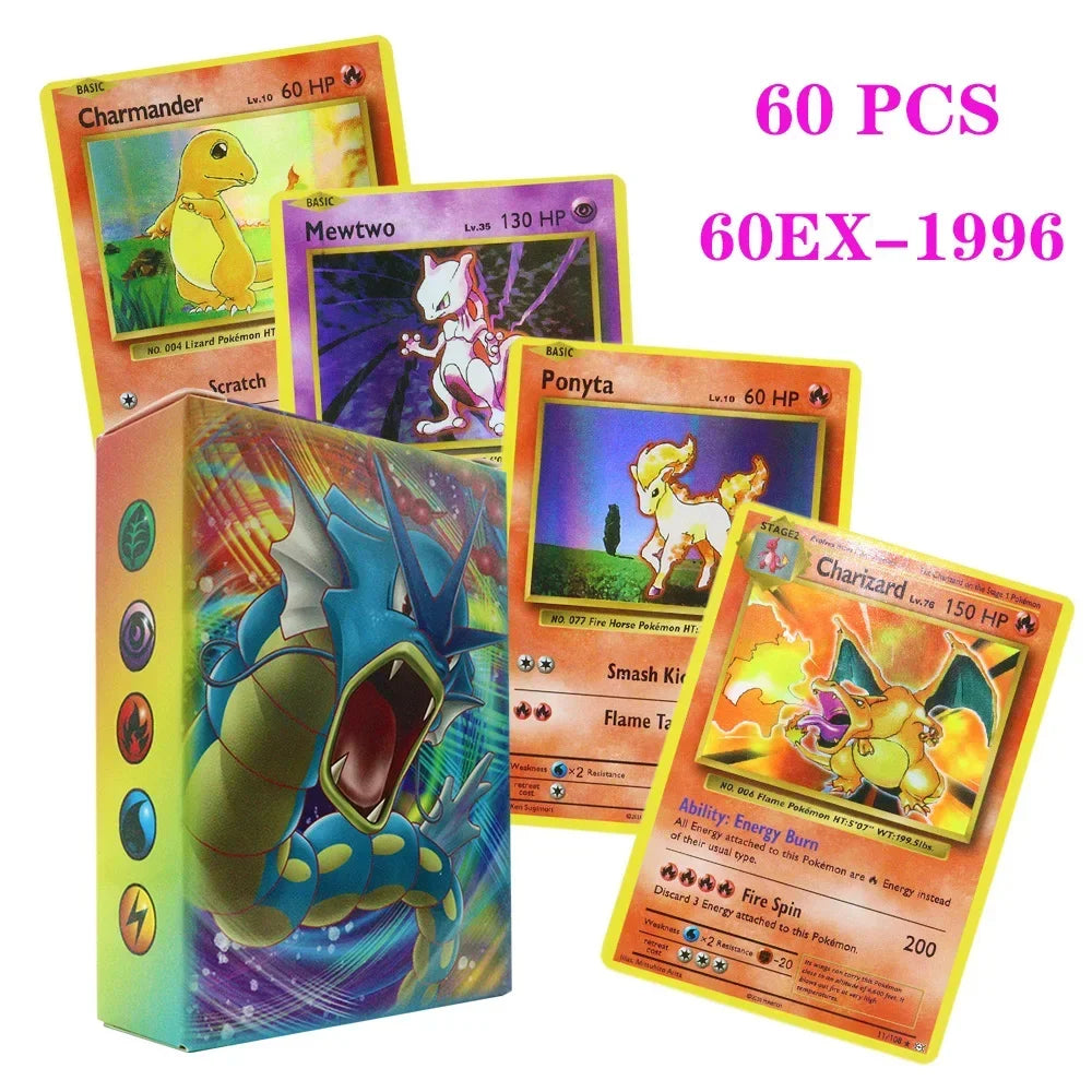 1996 Gen1 Pokemon First Edition English 60pcs Cards