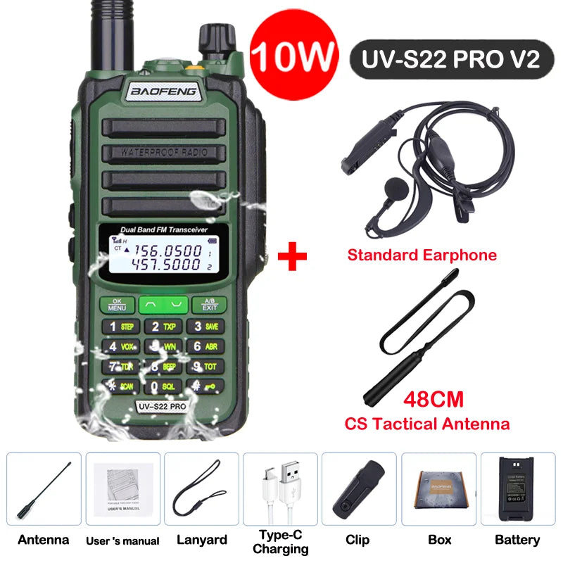 Baofeng UV S22 PRO V2 IP68 Walkie Talkie