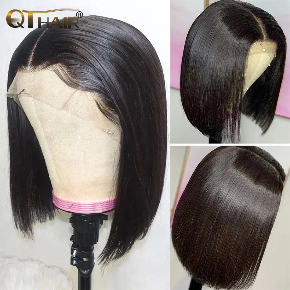 Straight Short Bob Wig Lace Frontal Human Hair