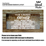 Funny Dad Wooden Bow Tie World's Greatest Farter