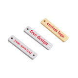6*22mm Custom Clothing Metal Tag Bag Metal Tag