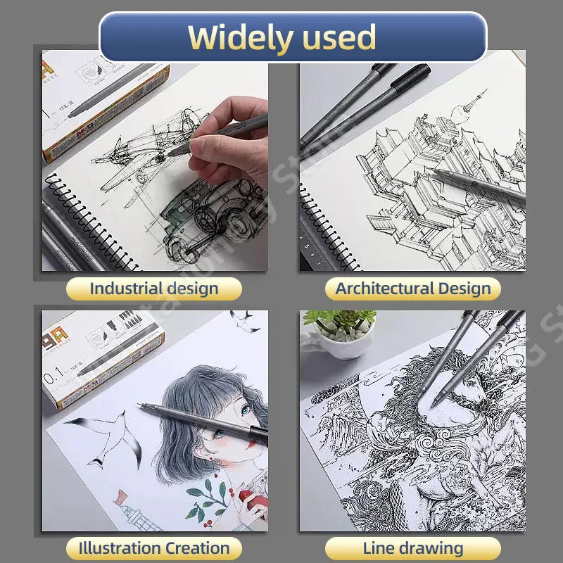 M&G PigmentLiner Needle tip pen Stabilo 0.2/0.3 sketch