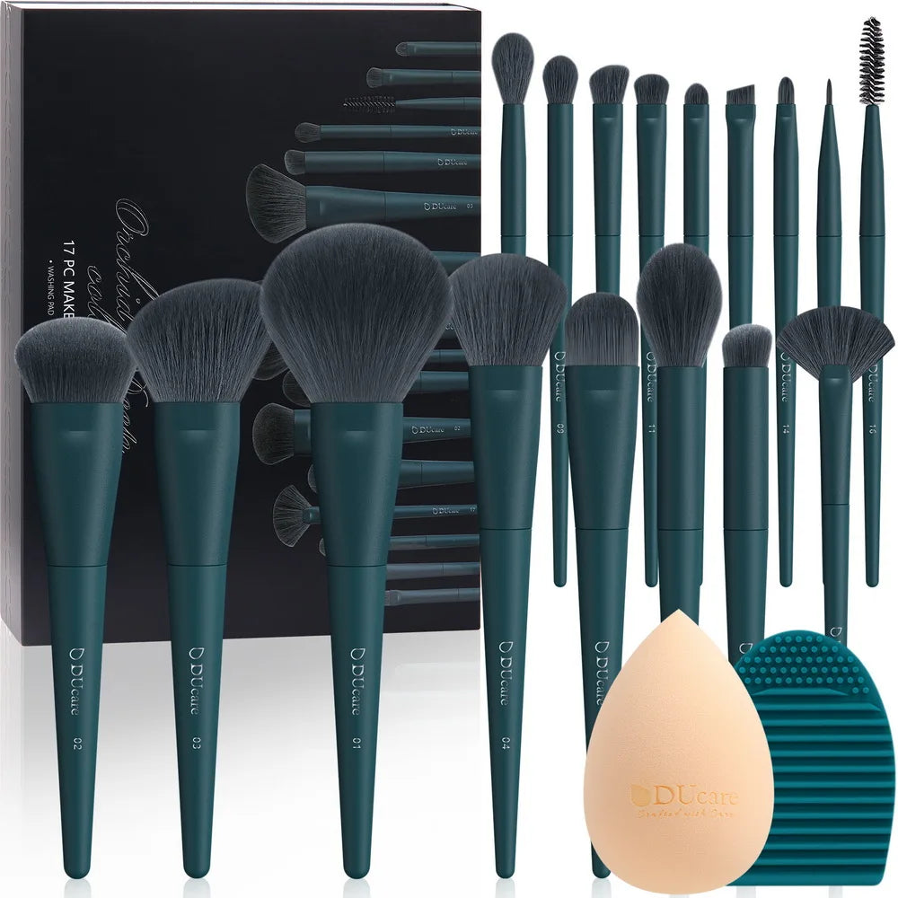 DUcare Professional Makeup Brushes kits Synthetic Hair 17Pcs