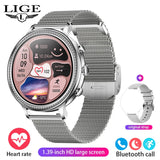 LIGE Luxury Smart Watches For Women Bluetooth Call