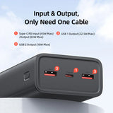 USAMS 65W Power Bank 30000mAh PD Quick Charge