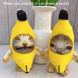 2023 Crying Banana Cat Plush Pendant Cute Banana