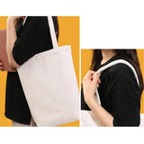 Large Capacity Canvas Shoulder Handbag Folding EcoFriendly Cotton