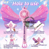 Bubble Wands for Kids Girls Light Up LED