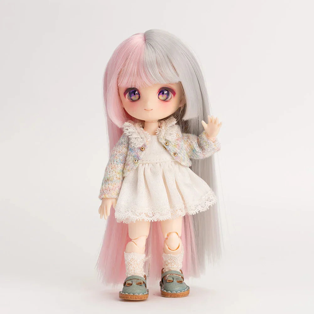 Ob11 Doll Wigs Soft Cute Braid Hair Bangs