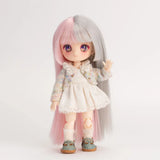 Ob11 Doll Wigs Soft Cute Braid Hair Bangs