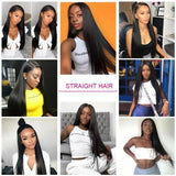 Straight Lace Front Wigs 13x6 HD Transparent Lace