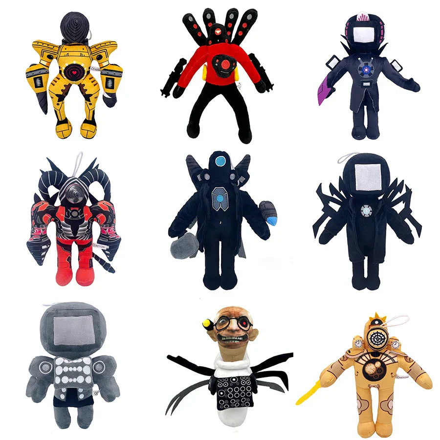 Skibidi Toilet Bosses Titan TV Man Cameraman Plush
