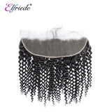 Elfriede Natural Black Kinky Curly Bundles with Frontal