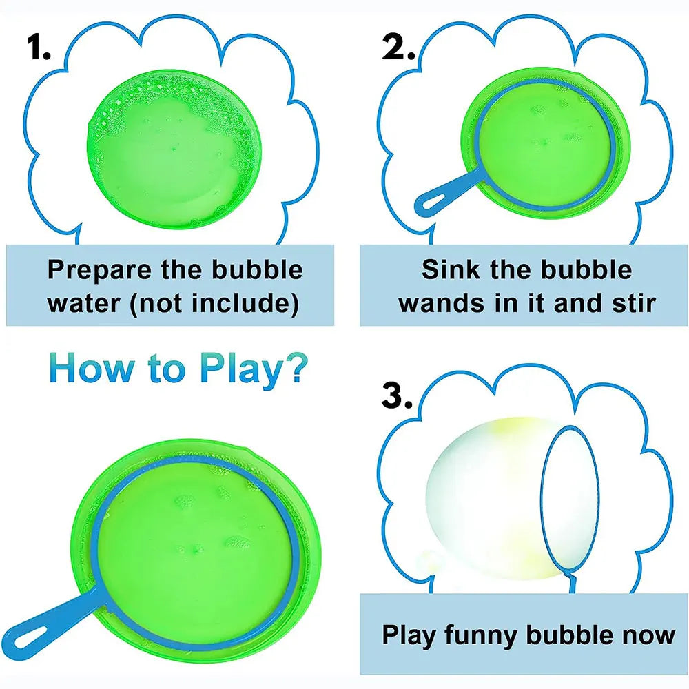 37Pcs Bubble Blowing Tools Soap Bubble Stick Set
