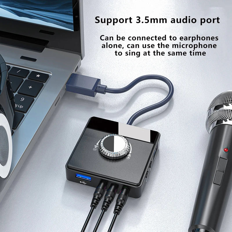 Nworld USB External Sound Card 3 Ports To