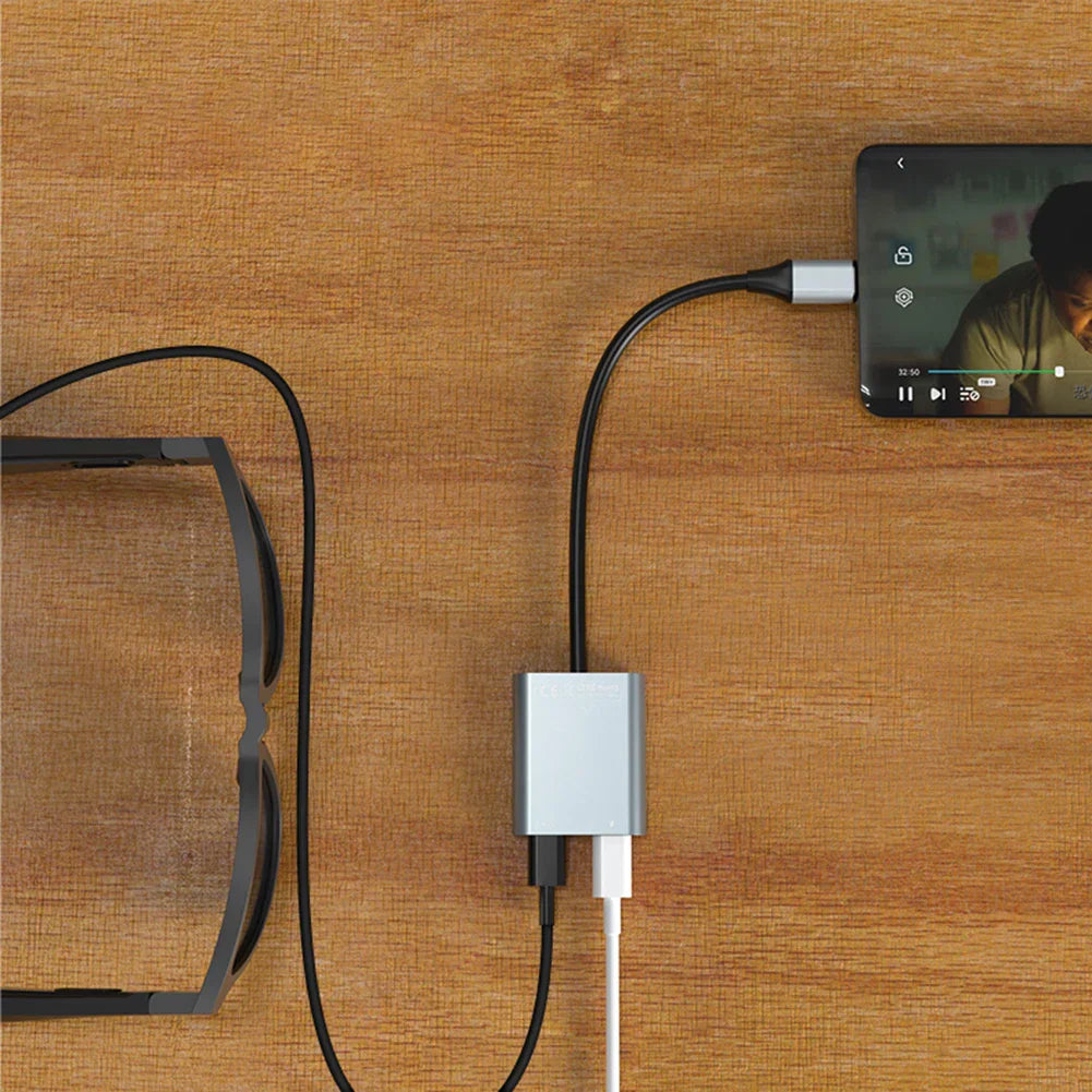 2 in 1 USB-C HUB PD100W&Data Transfer USB