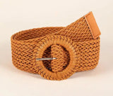 Bohemian Style Hand-woven Black and White Round Buckle