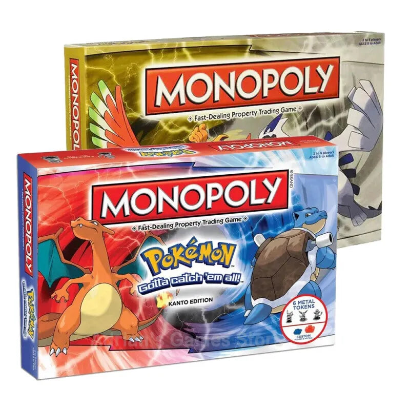 Newest English Version Pokemon Pikachu Monopoly Real Estate