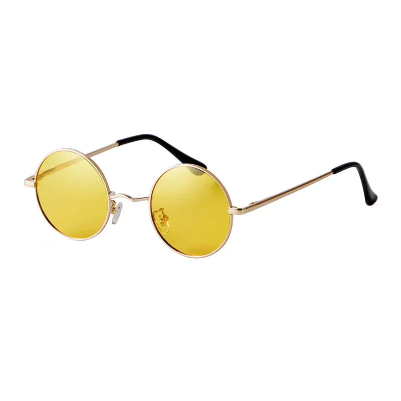 Round Sunglasses Men Polarized UV400 High Quality Brand
