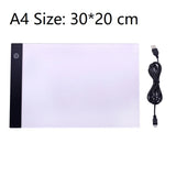 A4 Size LED Copy Drawing Board Children Transparent