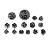 15pcs/set Acrylic Polyhedral Numeral Dice Set D60 D30