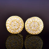 CUC 8MM Round Shaped Screw Back Stud Earring