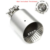 1 Pcs Matte Stainless Steel Car Exhaust Tip