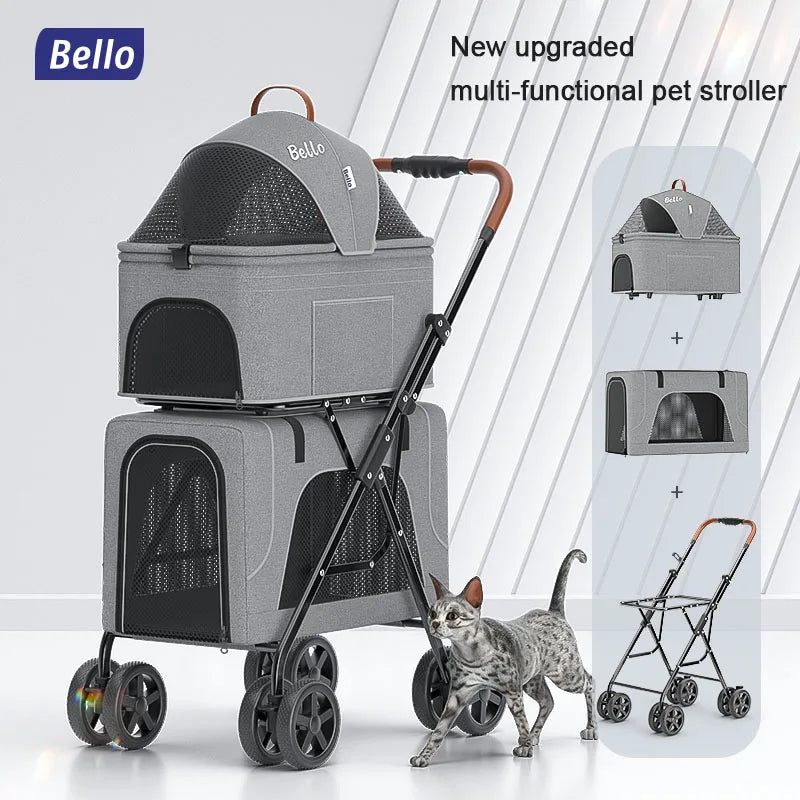 Bello Stroller 3 in 1 Stroller Double Decker