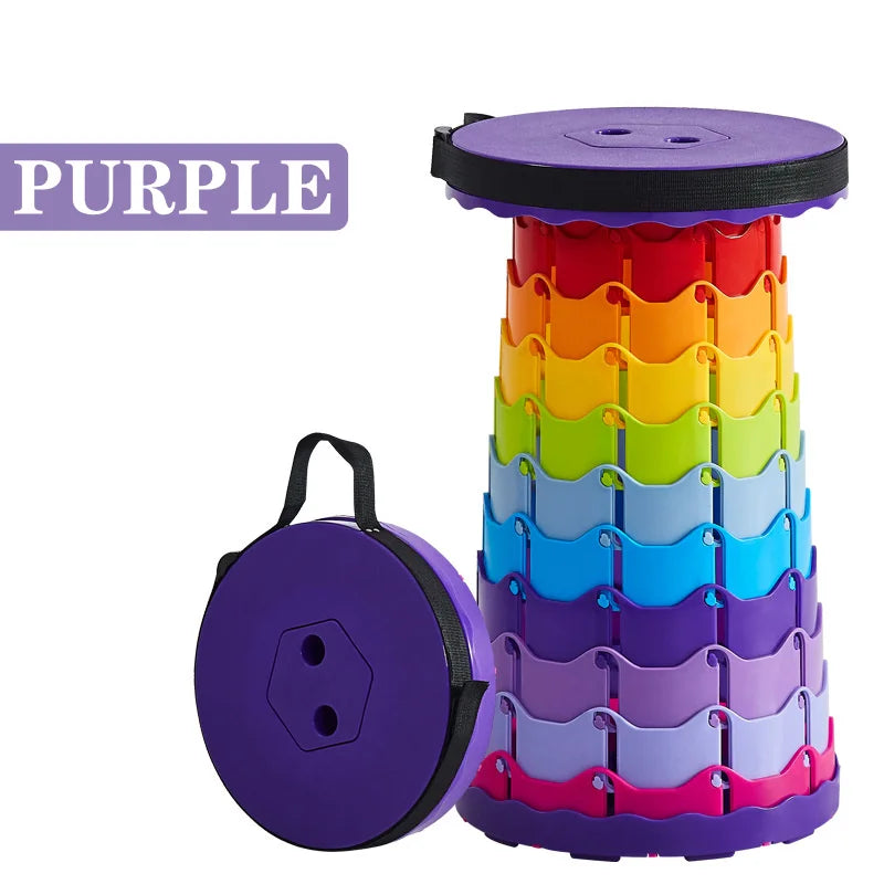 Portable Folding Camping Stools, Outdoor Telescopic Picnic Stools,