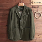 2023 New Men's Blazer Jacket Cotton Spring Autumn