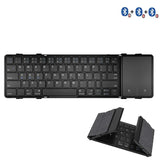 BOW Hebrew/Korea/Russia Wireless Folding Keyboard with Touchpad Rechargeable