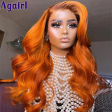Mix Ginger And Copper Brown 13X6 Lace Front