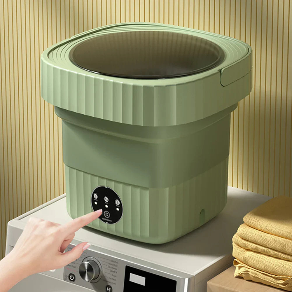 6L Portable Foldable Washing Machine Mini Underwear Sock