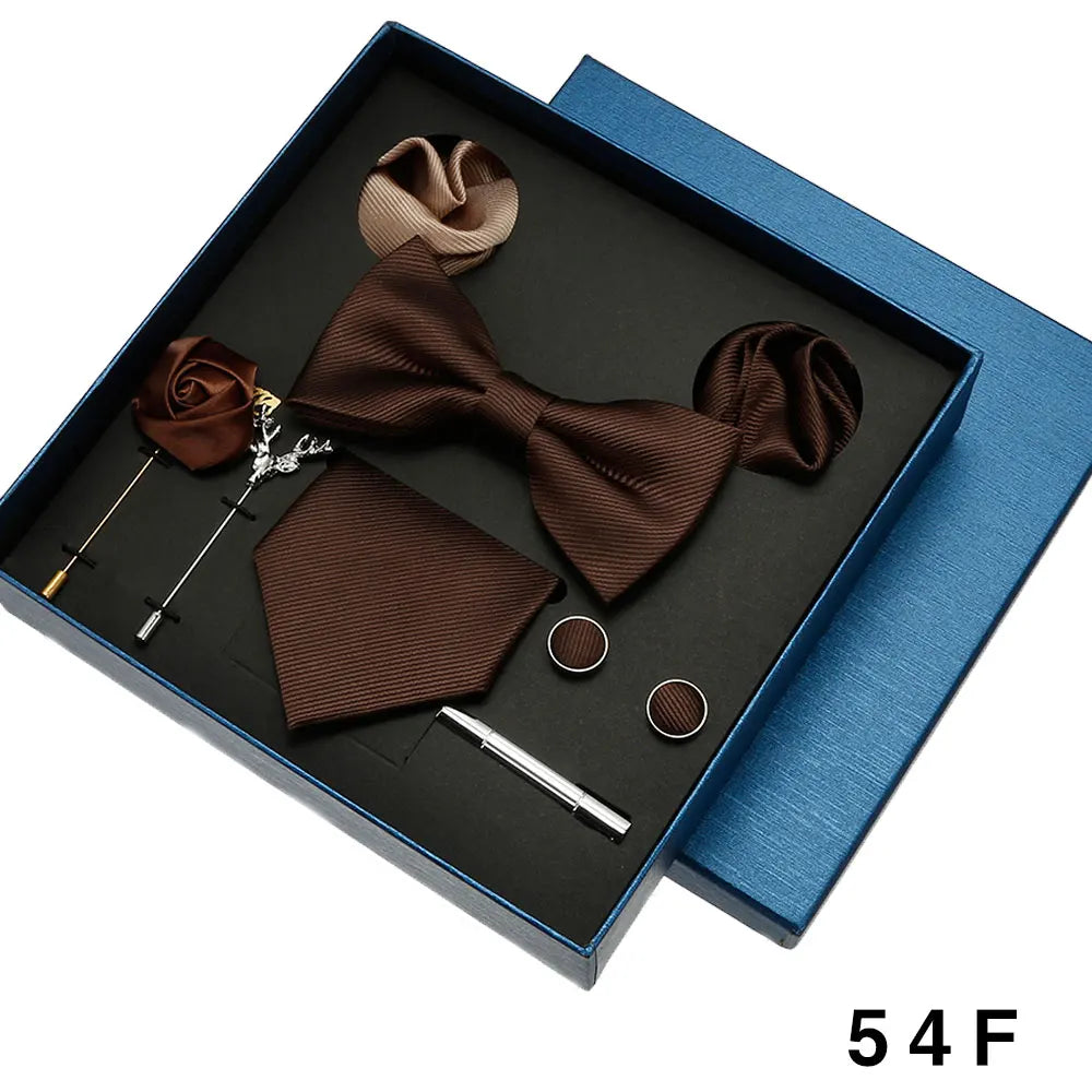 8pcs Luxury Mens Ties Set In Gift Box