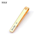 Personalized Engraved Tie ClipCufflinks for Men Customized DIY