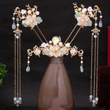Chinese Hanfu Hair Accessories Set Long Fringed Vintage