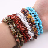 Stretch Natural 5-8mm Chips Bead Bracelet Healing Crystal