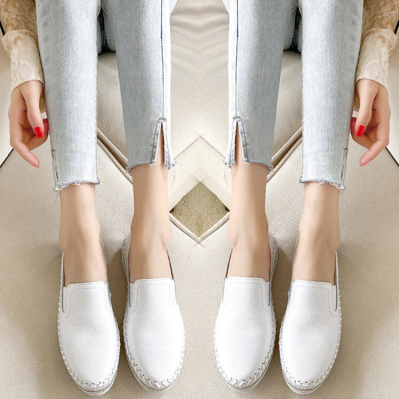 luxury silver sneakers shoes woman genuine leather platform