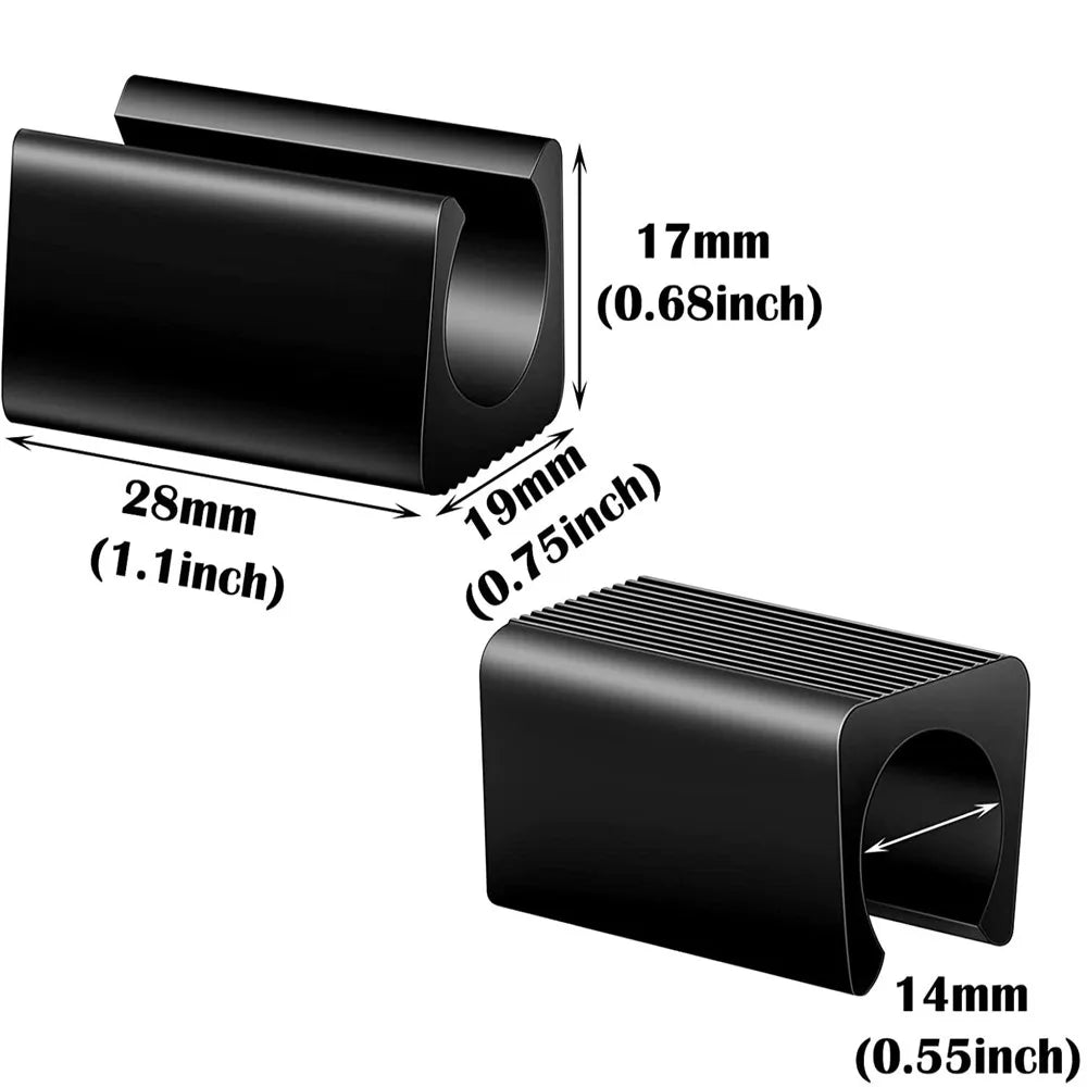 20/40pcs Furniture Feet Plastic rectangle Non-Slip Chair Legs